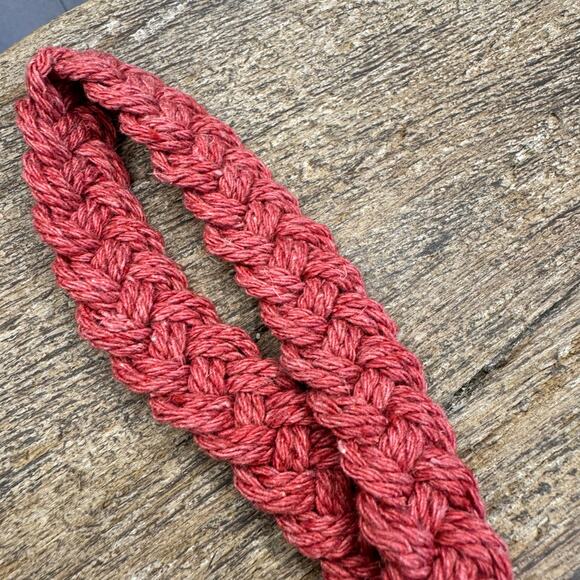 Pink Macrame Keychain Boho Purse Charm FAST SHIP NEW - Picture 4 of 4